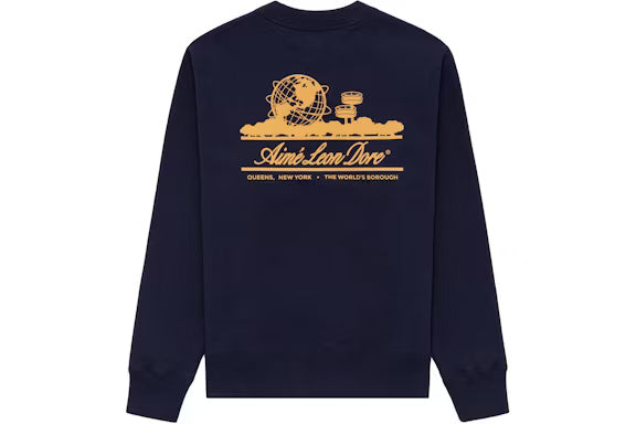 Aime Leon Dore Unisphere Crewneck Sweatshirt Navy