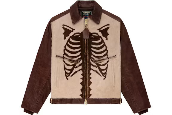 Aime Leon Dore Vanson Pony Hair Bones Jacket Brown