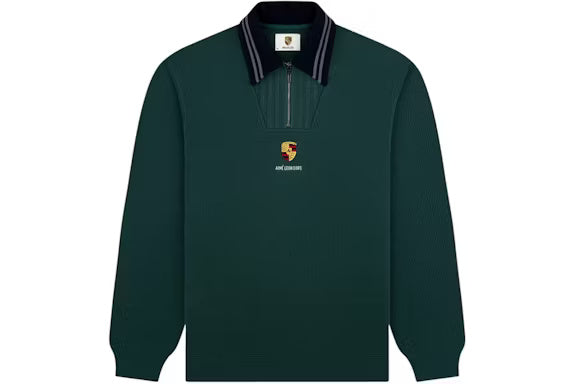 Aime Leon Dore x Porsche Jacquard Collar Quarter Zip Pullover Green
